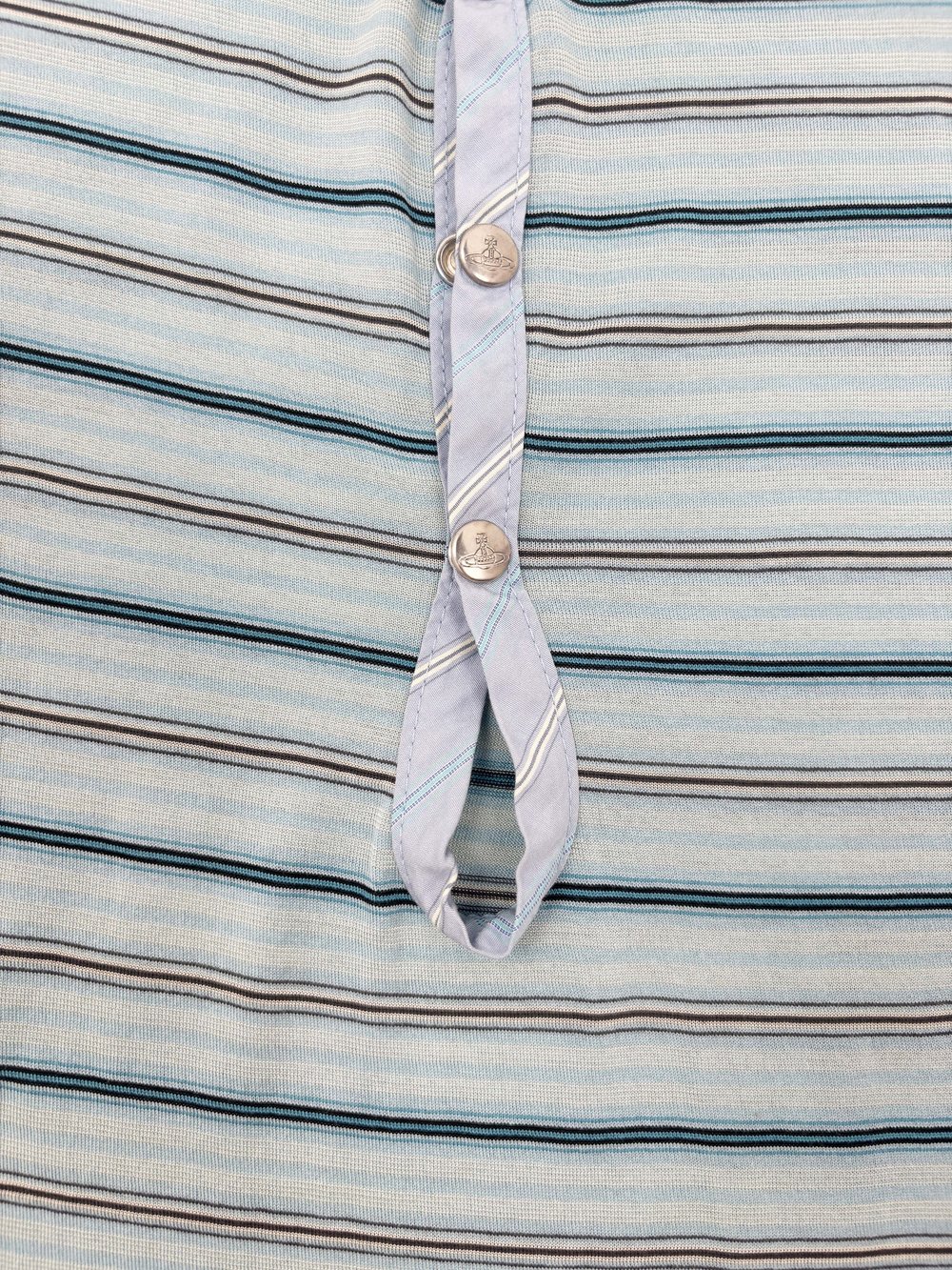 Vivienne Westwood MAN S/S 2000 striped snap shirt — JAMES VELORIA